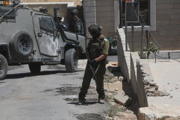 Israeli forces demolish Palestinian home in southern West Bank Israeli army vehicles demolish the home of Palestinian Osama Masaaf in the village of al-Deirat, east of Yatta, south of Hebron in the occupied West Bank, on July 14, 2026. Witnesses said the demolition took place during an Israeli military operation accompanied by heightened security measures. They added that Israeli forces used pepper spray to disperse Palestinians gathered at the scene, causing several people to sustain minor injuries. Photo by Mamoun Wazwaz apaimages Hebron West Bank Palestinian Territory 140726_Hebron_MW_00(43) Copyright: xapaimagesxMamounxWazwazx xapaimagesx