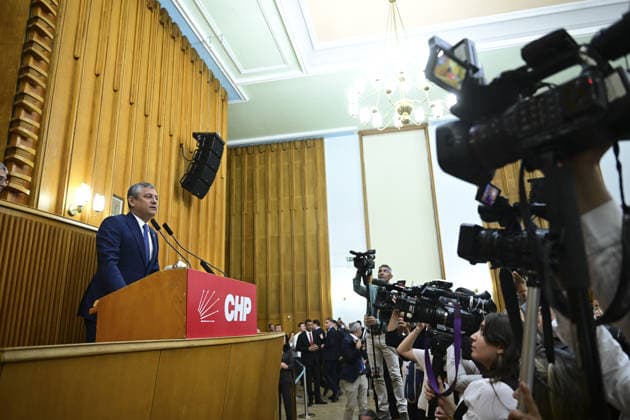 CHP Group Meeting ANKARA, TURKIYE – JULY 14: Chairman of the Republican People s Party (CHP) Ozgur Ozel delivers a speech as he attends his party s parliamentary group meeting at the Grand National Assembly of Turkiye in Ankara, Turkiye, on July 14, 2026. Mehmet Futsi Anadolu Ankara Turkey. Editorial use only. Please get in touch for any other usage.  Copyright: x2026xAnadoluxMehmetxFutsix