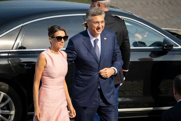 Bastille Day Parade - Place de la Concorde - Paris Croatia s Prime Minister Andrej Plenkovic during the annual Bastille Day military parade on the Champs-Elysees Avenue in Paris on July 14, 2026. Photo by Eliot Blondet ABACAPRESS.COM Paris France France  Copyright: xBlondetxEliot ABACAx