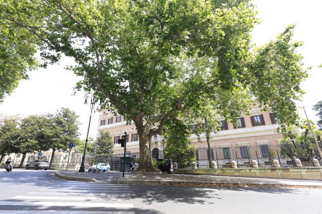 Talks between Israeli and Lebanon officials in Rome ROME, ITALY - JULY 14: An exterior view of the U.S. Embassy where Lebanon and Israel are holding the sixth round of their negotiations in Rome, Italy, on July 14, 2026. Beirut is seeking progress towards securing an Israeli withdrawal from southern Lebanon under a U.S.-brokered deal. Riccardo De Luca Anadolu Rome Italy. Editorial use only. Please get in touch for any other usage.  Copyright: x2026xAnadoluxRiccardoxDexLucax