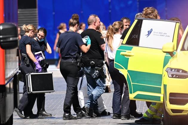 Fire in the OXY building on Place De Brouckère BRUSSELS, BELGIUM - JULY 14 : Fire in the OXY building on Place De Brouckère (several dead and missing) on July 14, 2026 in Brussels, Belgium, 14 07 2026 Brussels Belgium  Copyright: xDidierxLebrunx
