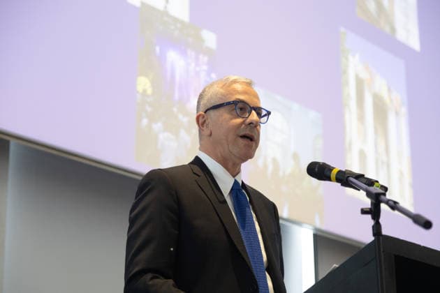 IPA86673254 - Milan, July 14, 2026, Triennale, Press Conference to Introduce the Scientific Committee; pictured: Vincenzo Trione, President of Triennale Milano  Copyright: xFrancescoxEnriquezx xFrancescoxEnriquezx 86673254