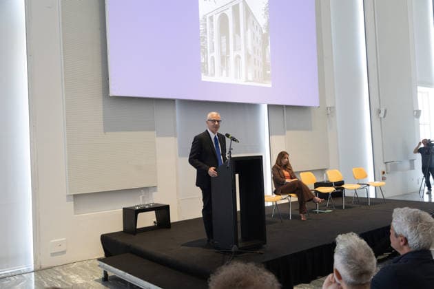 IPA86673264 - Milan, July 14, 2026, Triennale, Press Conference to Introduce the Scientific Committee; pictured: Vincenzo Trione, President of Triennale Milano  Copyright: xFrancescoxEnriquezx xFrancescoxEnriquezx 86673264