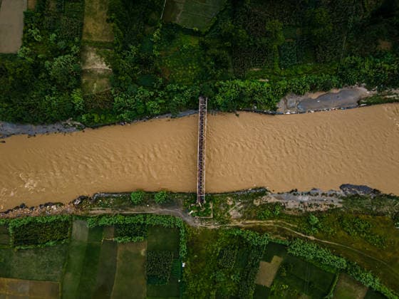 Drone View Of The Rising Bagmati River After Monsoon Rains In Kathmandu An aerial view shows rising water levels in the Bagmati River following heavy monsoon rains in Kathmandu, Nepal, on July 14, 2026. Kathmandu bagmati Nepal  Copyright: xAmbirxTolangx originalFilename: tolang-dronevie260714_np355.jpg