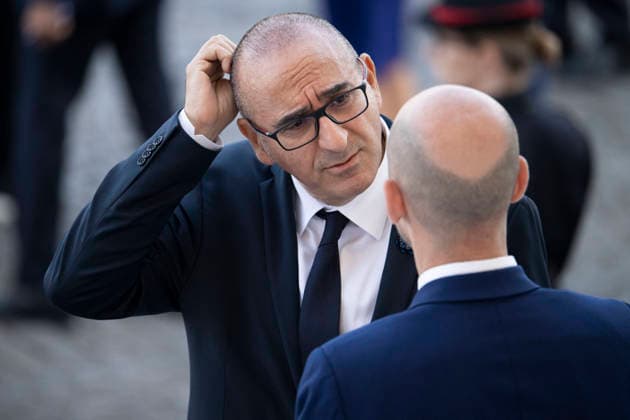 Bastille Day Parade - Place de la Concorde - Paris French interior Minister Laurent Nunez during the annual Bastille Day military parade on the Champs-Elysees Avenue in Paris on July 14, 2026.Photo by Eliot Blondet ABACAPRESS.COM Paris France France  Copyright: xBlondetxEliot ABACAx