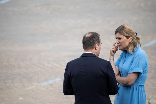 Bastille Day Parade - Place de la Concorde - Paris French prime Minister Sebastien Lecornu withYael Braun Pivet during the annual Bastille Day military parade on the Champs-Elysees Avenue in Paris on July 14, 2026.Photo by Eliot Blondet ABACAPRESS.COM Paris France France  Copyright: xBlondetxEliot ABACAx
