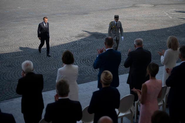 Bastille Day Parade - Place de la Concorde - Paris French President Emmanuel Macron during the annual Bastille Day military parade on the Champs-Elysees Avenue in Paris on July 14, 2026. Photo by Eliot Blondet ABACAPRESS.COM Paris France France  Copyright: xBlondetxEliot ABACAx