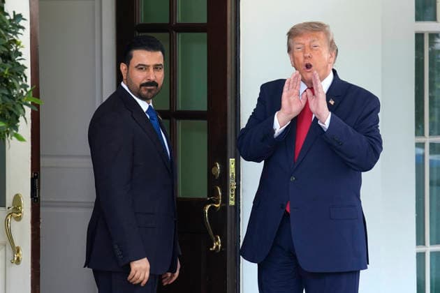 Donald Trump welcomes Ali al-Zaidi - Washington US President Donald Trump welcomes Iraqi Prime Minister Ali al-Zaidi to the White House in Washington on July 14, 2026. Photo by Yuri Gripas ABACAPRESS.COM Washington DC United States  Copyright: xGripasxYuri ABACAx