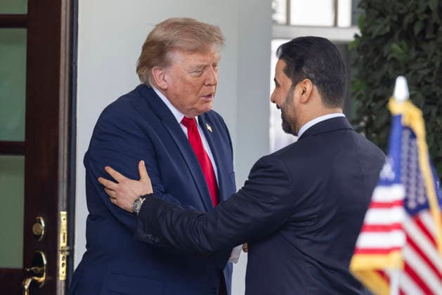 US President Donald Trump greets Iraqi PM Ali al-Zaidi at the White House US President Donald Trump greets Iraqi Prime Minister Ali al-Zaidi outside the West Wing of the White House in Washington, DC, USA, 14 July 2026. This is Ali al-Zaidi’s first foreign trip since he took office in May 2026. WASHINGTON DC United States  Copyright: xPool ABACAx