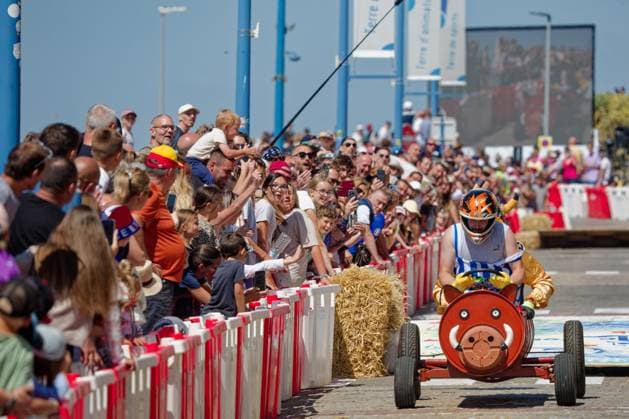 Grand Soapbox Race in Le Portel PHOTOPQR VOIX DU NORD JOHAN BEN AZZOUZ July 14, 2026 Le Portel, July 14, 2026 Major soapbox car race on the Portel seafront PHOTO JOHAN BEN AZZOUZ LA VOIX DU NORD Le Portel, France – July 14, 2026 Drivers compete in homemade soapbox cars during the annual Kart d’Heurt Portelois race held along Le Portel’s seafront in Northern France  Copyright: xPHOTOPQR VOIXxDUxNORD MAXPPPxJOHANxBENxAZZOUZx 20260714VDN6848 20260714VDN6848