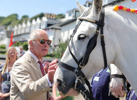 . 14 07 2026. Douglas, Isle of Man. King Charles III during a visit to Douglas, Isle of Man, where he took a ride on the Douglas Horse Tramway.  xPoolx xi-Imagesx IIM-26903-0038