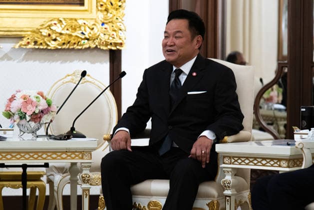 Myanmar Foreign Minister Tin Maung Swe meets with Thailand s PM in Bangkok - 14 Jul 2026 Thailand s prime minister Anutin Charnvirakul attends the meeting at the Government House. Myanmar Foreign Minister Tin Maung Swe visits Thailand to attend the Informal Meeting of ASEAN Foreign Ministers, which includes the Informal Consultation on Myanmar. Bangkok Thailand Copyright: xPeeraponxBoonyakiatx xSOPAxImagesx Myanmar_Foreign_Minister-5