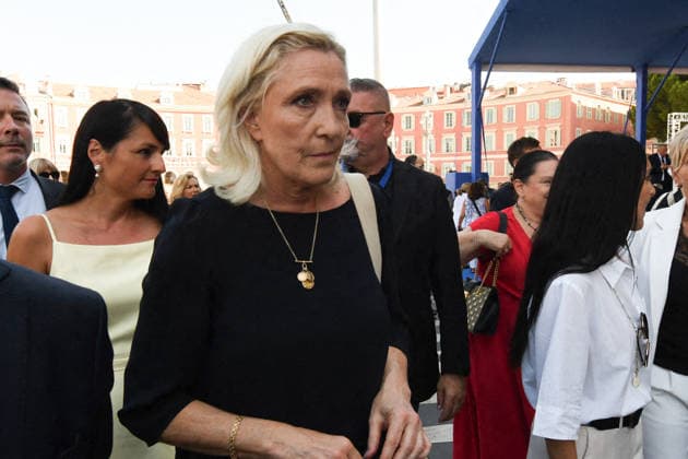 Commemoration of tenth anniversary of the Nice bombing Marine Le Pen attends the ceremony to commemorate the tenth anniversary of the Nice truck-ramming attack on July 14, 2026 in Nice, France, which killed 86 people and injured 458 others on the Promenade des Anglais during the national holiday, marking the deadliest attack in Nice s history and the second deadliest in France under the Fifth Republic. Photo by Bruno Bebert Pool ABACAPRESS.COM Nice France  Copyright: xPool ABACAx