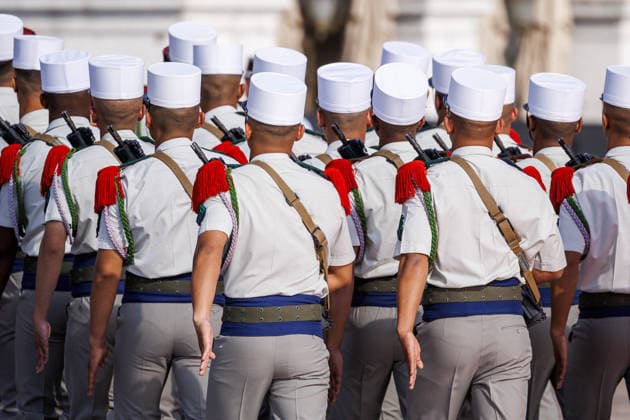 Bastille Day Military Parade and Nice Terror Attack Commemoration - Nice Atmosphere during French Bastille Day military parade at Place Massena in Nice, France, on July 14 2026 ahead of the ceremony commemorating the 10th anniversary of the July 14, 2016 Nice terror attack. Photo by Cyril Chateau ABACAPRESS.COM Nice France  Copyright: xChateauxCyril ABACAx