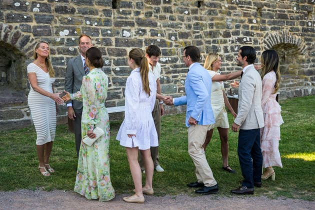 260714 Kronprinsessan Victoria, prinsessan Estelle, prins Daniel och prins Carl Philip under utdelningen av Victoriapriset den 14 juli 2026 i Borgholm. *** July 14, 2026: Crown Princess Victoria, Princess Estelle, Prince Daniel, and Prince Carl Philip at the Victoria Prize award ceremony on July 14, 2026, in Borgholm  Copyright: SUVADxMRKONJIC 1079985899st