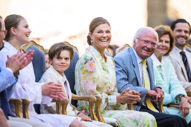 260714 Prins Oscar, kronprinsessan Victoria och kung Carl Gustaf under utdelningen av Victoriapriset den 14 juli 2026 i Borgholm. *** July 14, 2026: Prince Oscar, Crown Princess Victoria, and King Carl Gustaf at the Victoria Prize award ceremony on July 14, 2026, in Borgholm  Copyright: SUVADxMRKONJIC 1079986429st