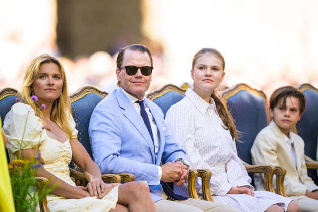 260714 Pristagaren Frida Karlsson, prins Daniel, prinsessan Estelle och prins Oscar under utdelningen av Victoriapriset den 14 juli 2026 i Borgholm. *** July 14, 2026: Award recipient Frida Karlsson, Prince Daniel, Princess Estelle, and Prince Oscar at the Victoria Prize ceremony on July 14, 2026, in Borgholm  Copyright: SUVADxMRKONJIC 1079986802st