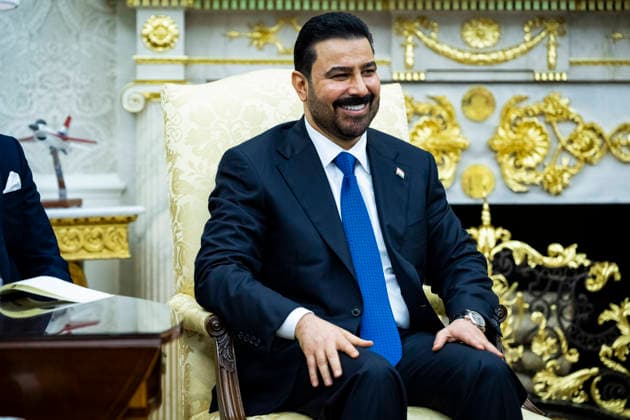 July 14, 2026, Washington, District Of Columbia, USA: Iraqi Prime Minister Ali al-Zaidi during a meeting with US President Donald Trump (not pictured) in the Oval Office of the White House in Washington, DC, USA, 14 July 2026. This is Ali al-Zaidi™s first foreign trip since he took office in May 2026 Washington USA  - ZUMAs152 20260714_faa_s152_034 Copyright: xGraemexSloanx-xPoolxviaxCNPx