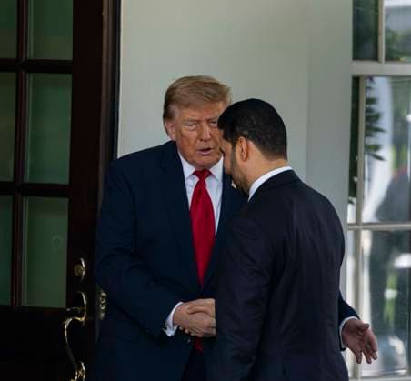 July 14, 2026, Washington, District Of Columbia, USA: United States President Donald J Trump greets Prime Minister of the Republic of Iraq Ali al-Zaidi at the White House in Washington, DC, USA, on July 14 2026 Washington USA  - ZUMAs152 20260714_faa_s152_039 Copyright: xAndrewxThomasx