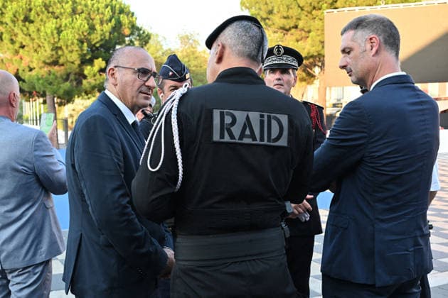 Pool Bestimage - Commemoration of tenth anniversary of the Nice bombing Laurent Nunez, French Interior Minister, attends the ceremony commemorating the tenth anniversary of the Nice bombing on July 14, 2026, which killed 86 people and injured 458, including adults, children, and infants, during a truck-ramming attack on the Promenade des Anglais, marking the deadliest attack in Nice s history and the second deadliest in France under the Fifth Republic. Photo by Bruno Bebert Pool ABACAPRESS.COM Nice France  Copyright: xPool ABACAx