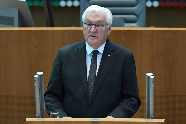 Gedenkstunde Hochwasserkatastrophe am 14.07.2026 im Landtag Nordrhein-Westfalen in Düsseldorf Frank-Walter Steinmeier ( Bundespräsident ) während der Gedenkstunde im Landtag Nordrhein-Westfalen. *** Memorial service for the flood disaster on July 14, 2026, at the State Parliament of North Rhine-Westphalia in Düsseldorf; Frank-Walter Steinmeier, Federal President, during the memorial service at the State Parliament of North Rhine-Westphalia xRx