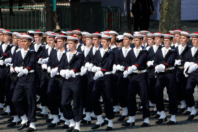 (260714) -- PARIS, July 14, 2026 -- Participants attend the annual Bastille Day military parade in Paris, France, on July 14, 2026. (Photo by Henri Szwarc Xinhua) FRANCE-PARIS-BASTILLE DAY-PARADE HengxLi¡¤shiwaci 
