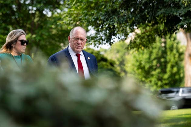July 14, 2026, Washington, District Of Columbia, USA: White House Border Czar Tom Homan speaks to the media outside the West Wing of the White House in Washington, DC, USA, 14 July 2026 Washington USA  - ZUMAs152 20260714_faa_s152_087 Copyright: xGraemexSloanx-xPoolxviaxCNPx