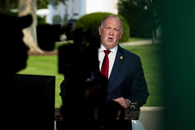 July 14, 2026, Washington, District Of Columbia, USA: White House Border Czar Tom Homan speaks to the media outside the West Wing of the White House in Washington, DC, USA, 14 July 2026 Washington USA - ZUMAs152 20260714_faa_s152_091 Copyright: xGraemexSloanx-xPoolxviaxCNPx