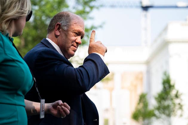 July 14, 2026, Washington, District Of Columbia, USA: White House Border Czar Tom Homan speaks to the media outside the West Wing of the White House in Washington, DC, USA, 14 July 2026 Washington USA - ZUMAs152 20260714_faa_s152_092 Copyright: xGraemexSloanx-xPoolxviaxCNPx