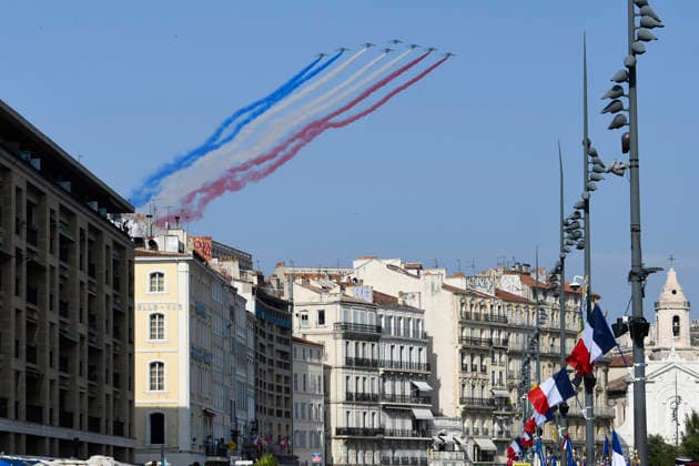 NEWS : CÃ lÃ bration de la fÃªte nationale - 14 07 2026 - Marseille Patrouille de France MarseilleFrance  Copyright: xWilliamxCannarellax