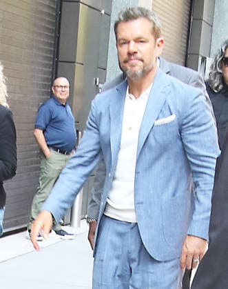 New York NYJuly 14: Matt Damon on Live with Kelly & Mark to talk about his new movie The Odyssey ln New York. July 14, 2026. Copyright: xRW Mediapunchx