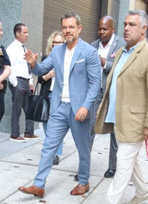 New York NYJuly 14: Matt Damon on Live with Kelly & Mark to talk about his new movie The Odyssey ln New York. July 14, 2026. Copyright: xRW Mediapunchx