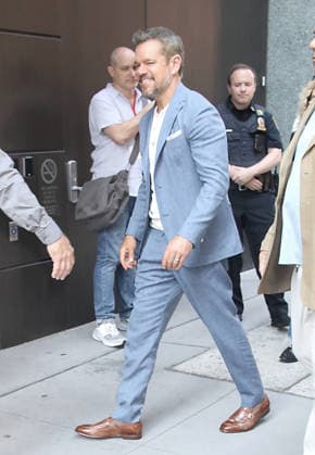 New York NYJuly 14: Matt Damon on Live with Kelly & Mark to talk about his new movie The Odyssey ln New York. July 14, 2026. Copyright: xRW Mediapunchx