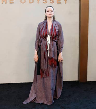 Samantha Morton arrives on the red carpet when Universal Pictures and Syncopy present the New York Premiere of The Odyssey at AMC Lincoln Square Theater on Tuesday, July 14, 2026 in New York City.  NYP20260714238 JOHNxANGELILLO