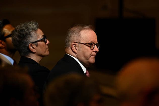 ANTHONY ALBANESE AI SPEECH, Australian Prime Minister Anthony Albanese watches on prior to delivering a speech titled AI in Australia™s Interests at The University of Sydney, Wednesday, July 15, 2026. ( NO ARCHIVING SYDNEY NEW SOUTH WALES AUSTRALIA  Copyright: xDANxHIMBRECHTSx 20260715148182410365