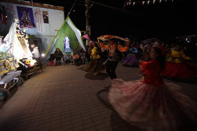 La Tirana, July 14, 2026 Thousands of people—including the faithful, dancers, musicians, and pilgrims—celebrate and fulfill their vows at the Festival of La Tirana in honor of the Virgin of Carmen, Queen of Tamarugal and patron saint of Chile. Alex Diaz Aton Chile, La Tirana, Chile Aton 1172589  Copyright: ALEXxDIAZ ATONxCHILE