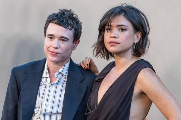 July 14, 2026, Bronx, New York, USA: Elliot Page and Julia Shiplett attend premiere of The Odyssey at AMC Lincoln Square in New York, NY on July 14, 2026. Bronx USA - ZUMAr339 20260714_znp_r339_036 Copyright: xLevxRadinx