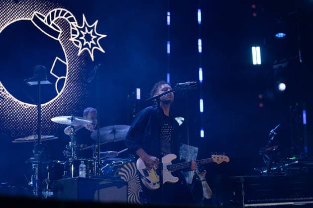 14.07.2026, Locarno, Piazza Grande, Moon and Stars 2026 Locarno: OneRepublic, Eddie Fisher (drums, percussion) and Brent Kutzle (bass, cello, backing vocals) Locarno Piazza Grande Ticino Switzerland *** July 14, 2026, Locarno, Piazza Grande, Moon and Stars 2026 Locarno: OneRepublic, Eddie Fisher on drums and percussion, and Brent Kutzle on bass, cello, and backing vocals; Locarno, Piazza Grande, Ticino, Switzerland Copyright: xJustPictures.ch FrancescoxMinghettix 1080009570st