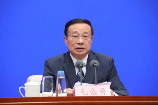 BEIJING, CHINA - JULY 15: Mao Shengyong, Deputy Commissioner of the China National Bureau of Statistics, attends a press conference held by the State Council Information Office (SCIO) on China s economic performance in H1 2026 on July 15, 2026 in Beijing, China.  Copyright: xVCGx 111654402466