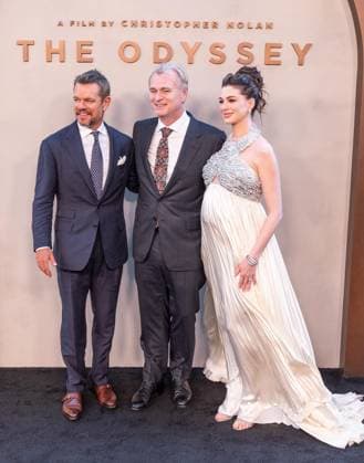 July 14, 2026, Bronx, New York, USA: Matt Damon, Christopher Nolan and Anne Hathaway attend premiere of The Odyssey at AMC Lincoln Square in New York, NY on July 14, 2026. Bronx USA - ZUMAr339 20260714_znp_r339_183 Copyright: xLevxRadinx