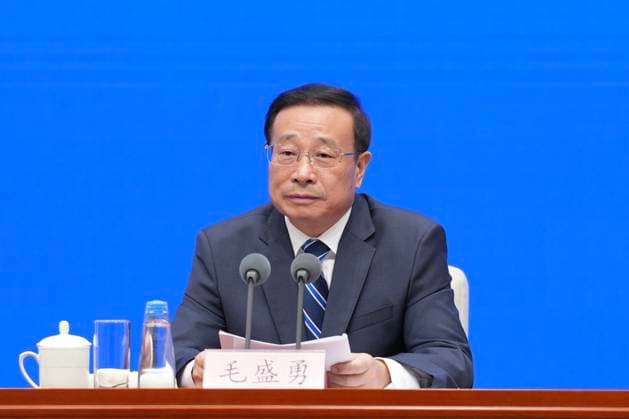 BEIJING, CHINA - JULY 15: Mao Shengyong, Deputy Commissioner of the China National Bureau of Statistics, attends a press conference held by the State Council Information Office (SCIO) on China s economic performance in H1 2026 on July 15, 2026 in Beijing, China.  Copyright: xVCGx 111654402444