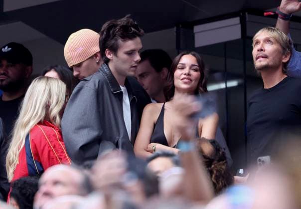 2026 World Cup - Beckham Family At France v Spain Cruz Beckham and girlfriend Jackie Apostel attend the semi-final France vs Spain during FIFA World Cup 2026 in Dallas, TX on July 14, 2026. Photo by Charles Guerin ABACAPRESS.COM Dallas TX  Copyright: xGuerinxCharles ABACAx