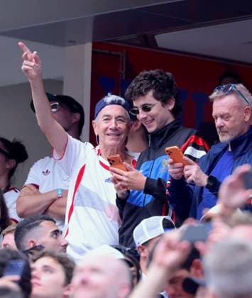 2026 World Cup - Timothee Chalamet At France v Spain Timothee Chalamet and his father Marc Chalamet attend the semi-final France vs Spain during FIFA World Cup 2026 in Dallas, TX on July 14, 2026. Photo by Charles Guerin ABACAPRESS.COM Dallas TX United States  Copyright: xGuerinxCharles ABACAx