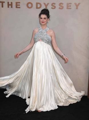 July 14, 2026, New York, New York, USA: Actor ANNE HATHAWAY seen during the red carpet arrivals for the New York premiere of The Odyssey held at AMC Lincoln Square. New York USA  - ZUMAk03_ 20260714_zaf_k03_119 Copyright: xNancyxKaszermanx