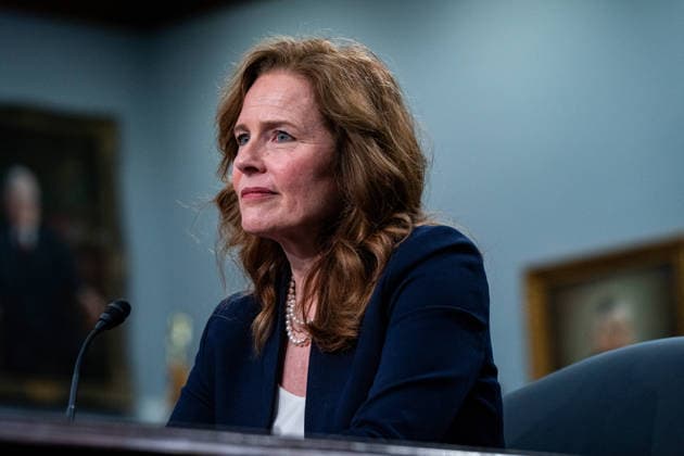 July 14, 2026, Washington, District Of Columbia, USA: Associate Justice of the Supreme Court Amy Coney Barrett testifies before the US House Committee on Appropriations in Washington, DC, USA, on Tuesday, July 14, 2026 Washington USA - ZUMAs152 20260714_faa_s152_099 Copyright: xEmilyxAlffx