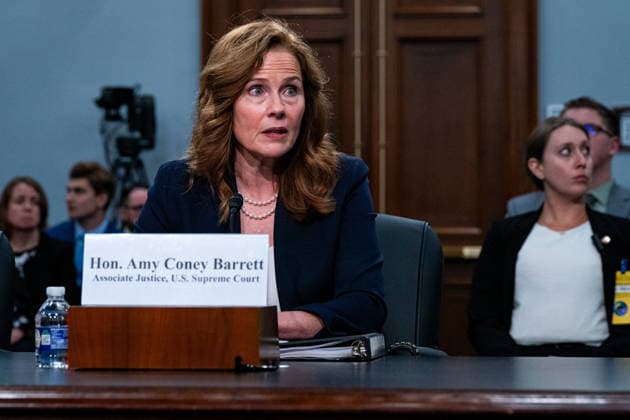 July 14, 2026, Washington, District Of Columbia, USA: Associate Justice of the Supreme Court Amy Coney Barrett testifies before the US House Committee on Appropriations in Washington, DC, USA, on Tuesday, July 14, 2026 Washington USA - ZUMAs152 20260714_faa_s152_112 Copyright: xEmilyxAlffx