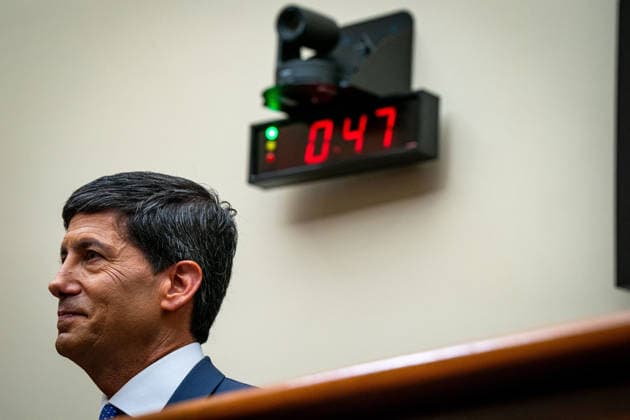 Kevin Warsh on The Federal Reserve’s Semi-Annual Monetary Policy Report Kevin Warsh, Chair of the Board of Governors of the Federal Reserve System, testifies before the US House Committee on Financial Services in Washington, DC, USA, on Tuesday, July 14, 2026. Photo by Emily Alff CNP ABACAPRESS.COM Washington District of Columbia United States  Copyright: xCNP ABACAx