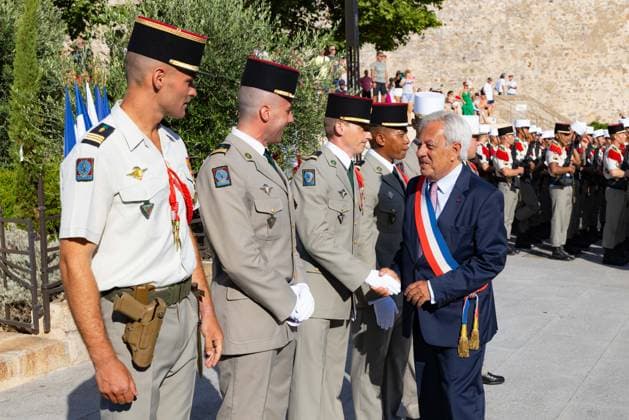 French National Day Celebration - Calvi French National Day celebration in Calvi, Corsica, France on July 14, 2026, in the presence of the city s mayor, Ange Santini, and numerous members of the 2nd Foreign Parachute Regiment of Calvi, who paraded on Boulevard Wilson in front of hundreds of spectators after a moment of reflection and the awarding of decorations in front of the war memorial. Photo by Shootpix ABACAPRESS.COM Calvi Corsica France  Copyright: xShootpix ABACAx