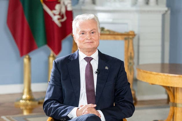 BNS interviu su Prezidentu Gitanu Nauseda 2026-07-14. Vilnius, 2026 m. Liepos 14d. *** BNS Interview with President Gitanas Nauseda, July 14, 2026, Vilnius, July 14, 2026  Copyright: xx