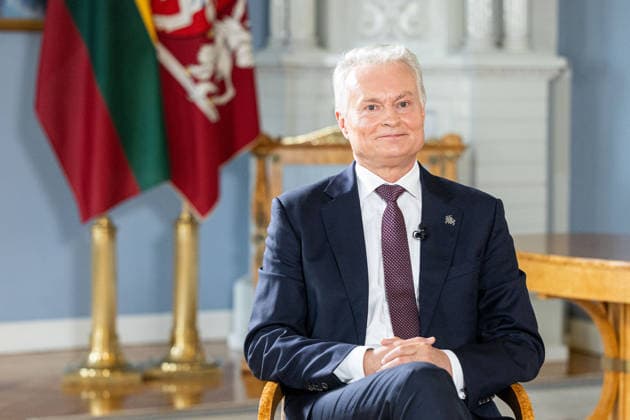 BNS interviu su Prezidentu Gitanu Nauseda 2026-07-14. Vilnius, 2026 m. Liepos 14d. *** BNS Interview with President Gitanas Nauseda, July 14, 2026, Vilnius, July 14, 2026  Copyright: xx